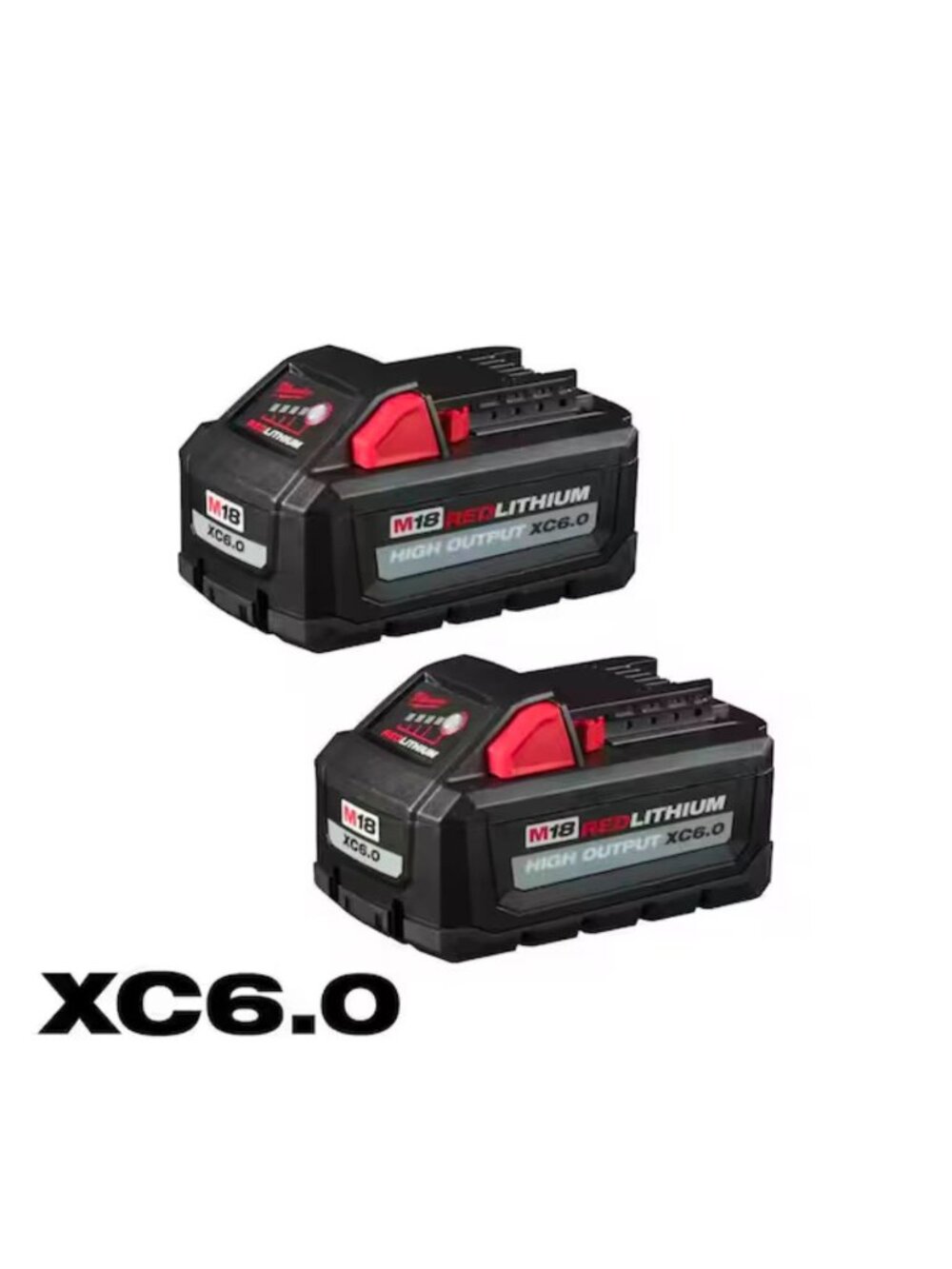 Milwaukee M18 REDLITHIUM HIGH OUTPUT XC6.0 Battery Pack (2 Pk)